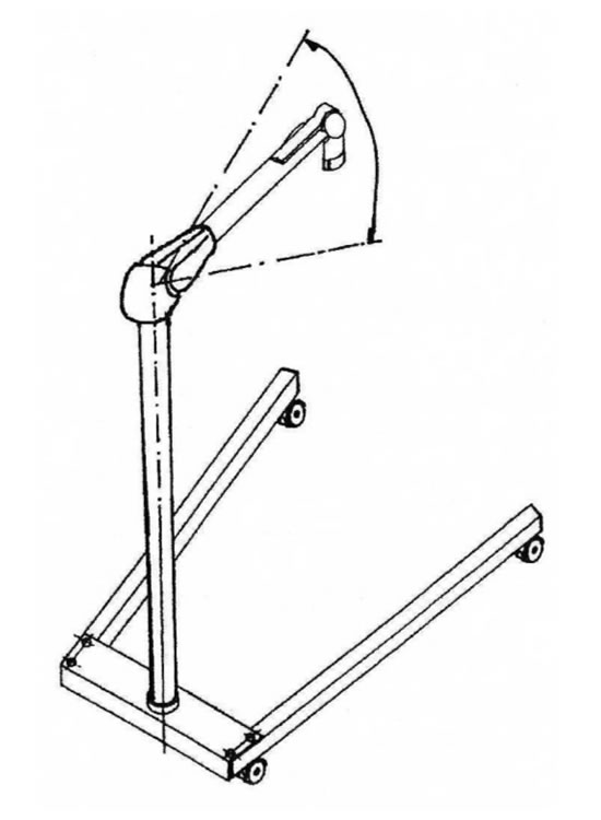 Mobile Stand Type 151 U-Form - Engineering detail drawing